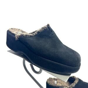 Stuart Weitzman Vintage Black Platform Mules Size 7